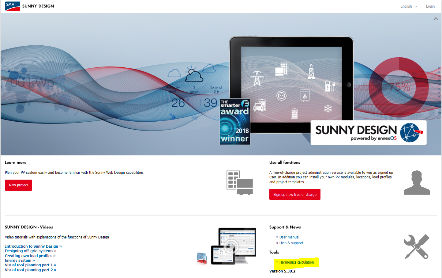 Creating Harmonics Calculation using Sunny Design