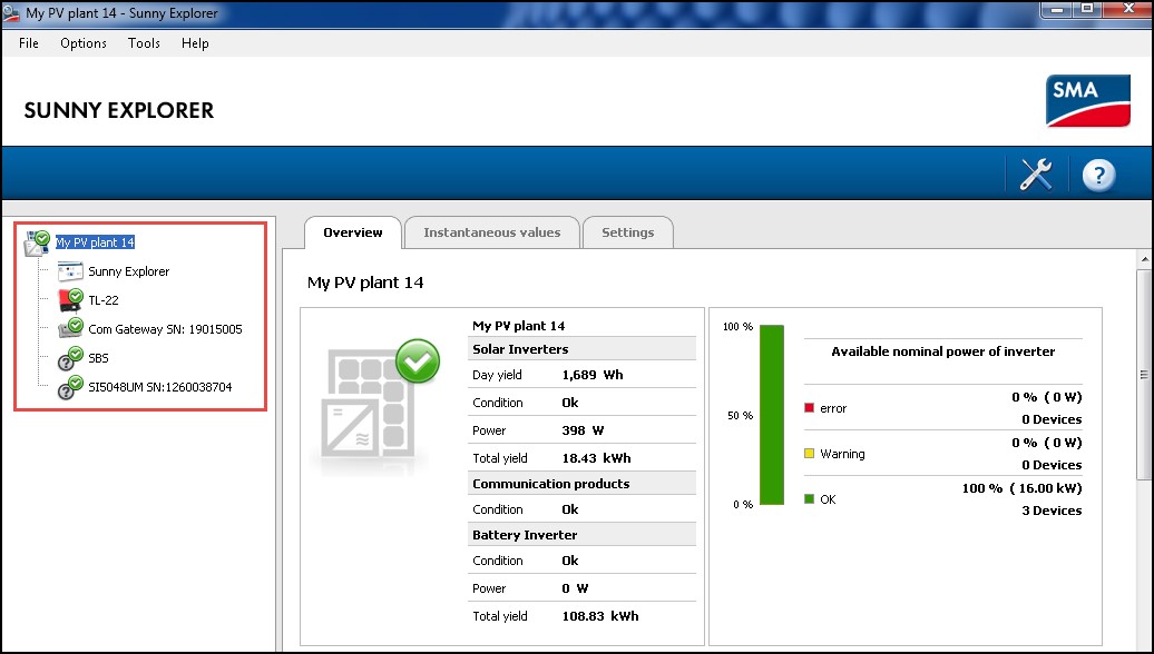 Sunny Explorer How to Find a SpeedwireWebconnect Plant