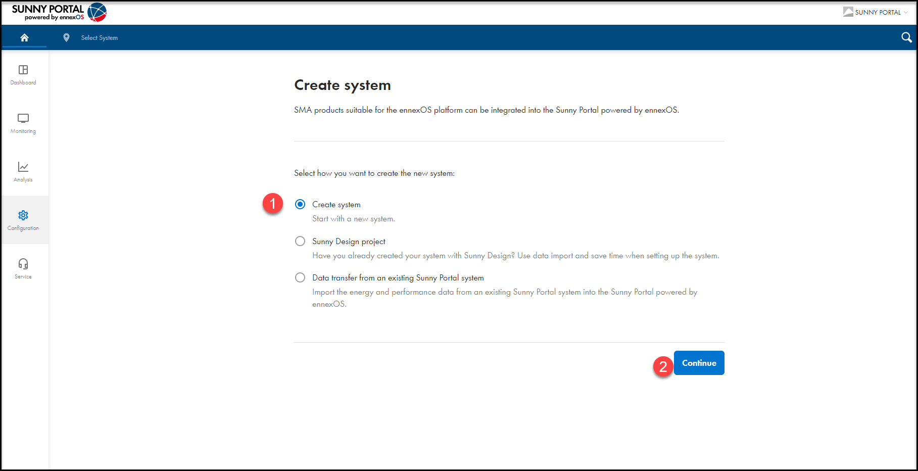 Webconnectbased Device Registration on EnnexOS Sunny Portal